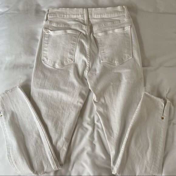 Frame Denim Le High Rise Skinny Crop White - Picture 8 of 10